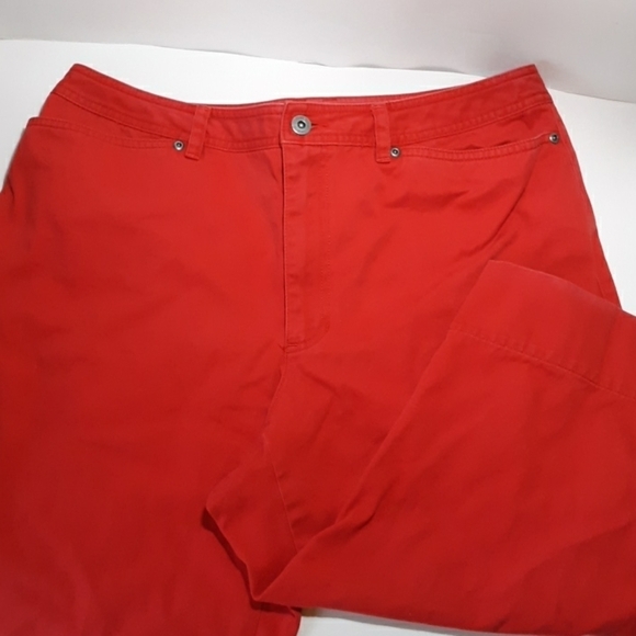 Liz Claiborne Lizwear red 14 capris - Picture 1 of 4